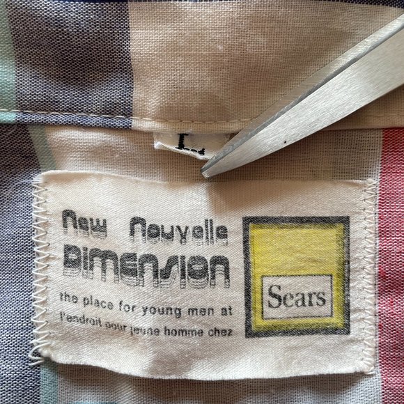 3For$20/Sears Real Vintage Button Down Shirt - 80's - Picture 4 of 8